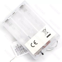 Gwiazda LED na czubek choinki 21cm na baterie 3AA zimna biel - zdjęcie 4